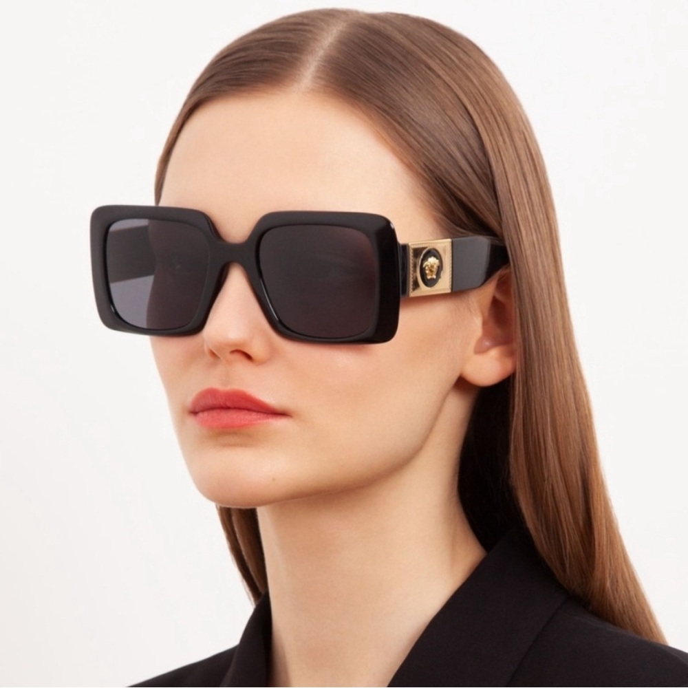 NEW VERSACE VE4405 GB1/87 BLACK SUNGLASSES NEW VERSACE MOD 4405